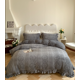 thumbnail image 1 of Xiao Hua Juego de sábanas, juego de sábanas y fundas de almohada, juego de cama individual, ropa de cama de hotel, decoración del hogar (gris), 1 of 4