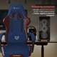 thumbnail image 5 of Silla Gamer BALAM RUSH POWER RUSH V2 Ergonomica Reclinable Azul - Guinda BR-944502 Comodidad duradera y estilo único, 5 of 6