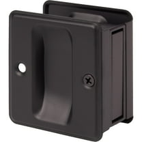 Square Pocket Door Lock, Passage (Hall/Closet) Latch, Matte Black by Stone Harbor Hardware