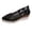 Black, variant on Wedge Espadrille Flats For Women Floral Sequin Lace Mesh V Cut Top Pointed Toe Jute Woven Mid Wedge Slip On Shoe Footwear