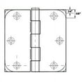 thumbnail image 3 of GlideRite 3-1/2 in. Steel Door Hinge with Square Corner Radius, Polished Chrome finish, Pack of 12, 3 of 3