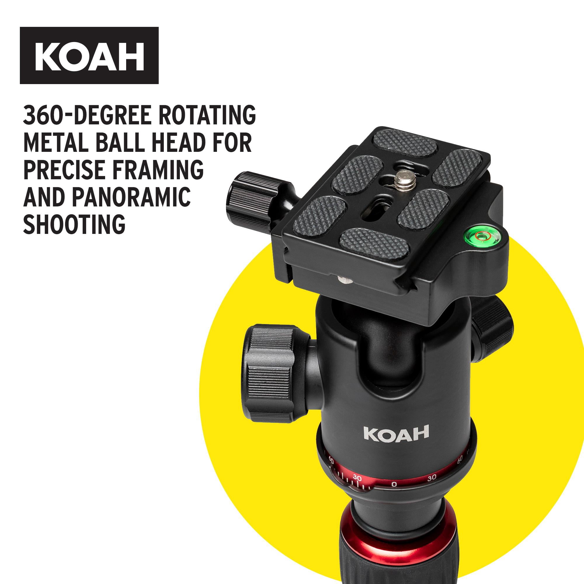 KOAH Perihelion Professional 5' Camera Tripod with 360-Degree Ball Head