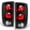 Black Housing, variant on AKKON - For 1995-2004 Chevy Blazer S10 GMC Jimmy Envoy LH + RH Black Replacement Taillights Tail Lamps Pair Set