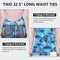 thumbnail image 6 of Blue Geometric Pattern Apron-Garden Aprons for Women with Pockets-Cotton Linen Waterproof Kitchen Cooking Gardening Aprons Adjustable for Kitchen,Cooking,BBQ and Salon 33x27 Inch, 6 of 7