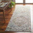 thumbnail image 2 of SAFAVIEH Antique Patina Dorris Medallion Polyester Runner Rug, Blue/Beige, 4' x 10', 2 of 6