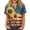 Khaki(American Flag Butterfly), variant on 250 Anniversary USA Flag Shirts for Women Short Sleeve 4th of July Patriotic Summer Tops for Women Trendy Button V-Neck American Flag Stars Striped Independence Day Clothes Blue XXXL