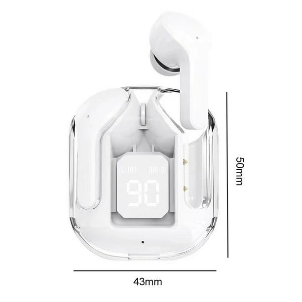 Audífonos inalámbricos Audífonos digitales transparentes 5.3 compatibles con Bluetooth (Blanco) Ndcxsfigh Para estrenar