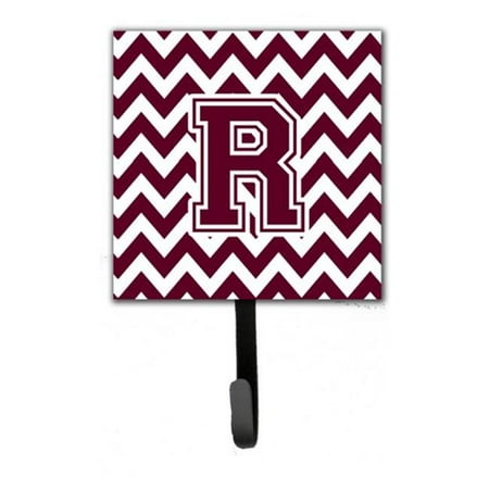 

Carolines Treasures CJ1051-RSH4 Letter R Chevron Maroon & White Leash or Key Holder 6 x 1.25 x 4.25 in.