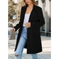 thumbnail image 4 of PRETTYGARDEN Women's 2025 Spring Fall Long Blazer Jackets Long Sleeve Lapel Pockets Loose Fit Work Casual Blazers Outerwear, 4 of 9