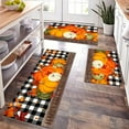 thumbnail image 5 of Qocolhg Fall Kitchen Rugs Farmhouse Kitchen Floor Mats Non Slip Waterproof Comfort Standing Mats for Kitchen Office Thanksgiving Harvest 15.7*24in, 5 of 6