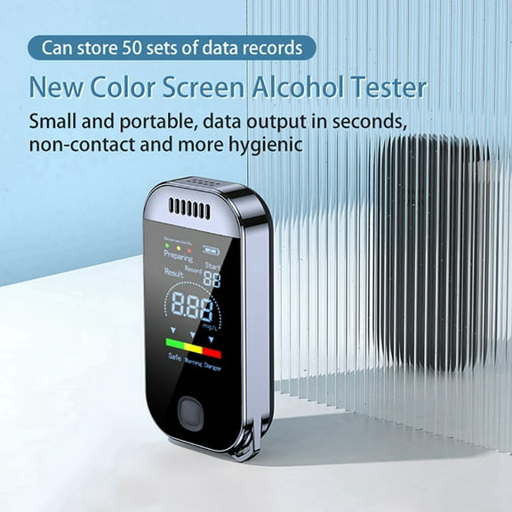 Digital Alcohol Tester Professional Breathalyzer with LCD Display USB Rechargeable Electronic Alcohol Tester Keychain