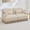 Beige, variant on Noble House Carola Leopard Print Chenille 2-Seater Sofa, Modular Sectional Couch with Tassel Trim, Beige