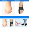 thumbnail image 2 of Ultra-thin Big Toe Bunion Corrector Hallux Valgus Straightener Foot Pain, 2 of 6