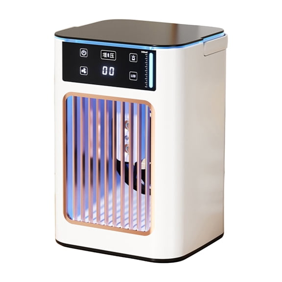 YIEMEEN Usb Rechargeable Air Conditioner with 900ML Water Tank Portable Desktop Mist Cooling Fan for Home Dorm or Office Use