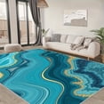thumbnail image 4 of 4'x6' carpet runner for party kitchen carpet bedroom area rug colorful area rug scalloped area rug, 4 of 10