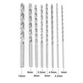 thumbnail image 4 of Twist Drill Bit Set,8pcs Extra Long High speed Steel Straight Shank Twist Drill Bit Tool 4-10mm For Wood, 4 of 9