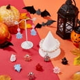 thumbnail image 4 of 1 Box 32Pcs 8 Styles Ghost Charm Alloy Enamel Halloween Charms Bulk Metal Halloween Themed Spray Painted Cute 3D Black Red Gold Mini Dangle Charm for Jewelry Making Charms Supplies DIY Craft DIY, 4 of 6