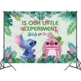thumbnail image 3 of Fondo de ángel de Lilo y Stitch de Disney, decoraciones personalizables para fiestas de feliz cumpleaños, suministros para fiestas de baby shower, 3 of 5