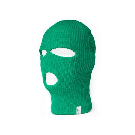 - TopHeadwear's 3 Hole Face Ski Mask, Kelly Green