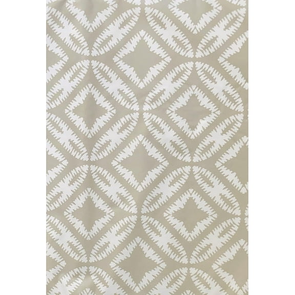 Summer Fun Bohemian Ikat Style Vinyl Flannel Backed Tablecloth (52x70 Oblong, Gray)