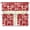 Red Heart Plaid, variant on Valentines Day Decor Kitchen Curtain Tier and Valance Set Decorative Cafe Curtains 36 Inch Length Red Rose Heart Coffee Rod Pocket Curtain for Small Windows, 3 Panels