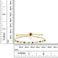 thumbnail image 3 of Gem Stone King 18K Yellow Gold Plated Silver Red Rhodolite Garnet Bracelet for Women Set with Moissanite (0.78 Cttw), 3 of 3