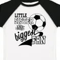 thumbnail image 4 of Inktastic Little Sister and Biggest Fan Soccer Player Girls Toddler T-Shirt, 4 of 5