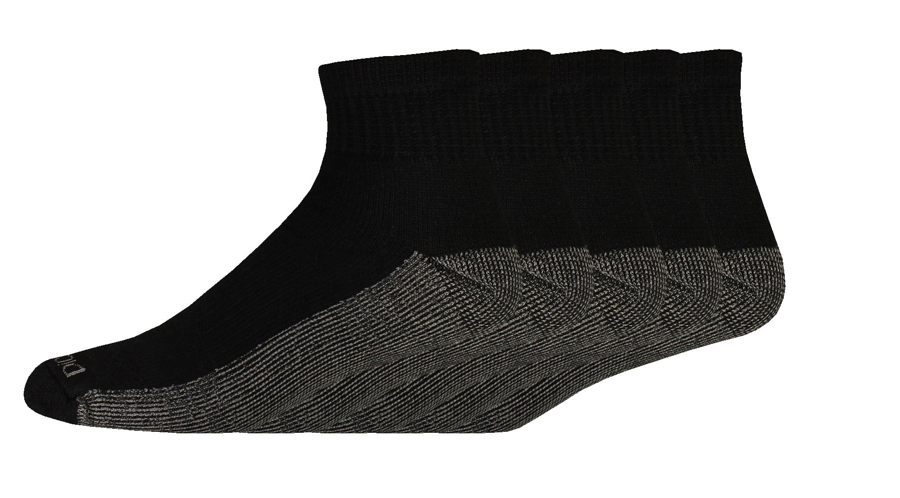 Genuine Dickies Men's DriTech Comfort Quarter Work Socks, 5Pack