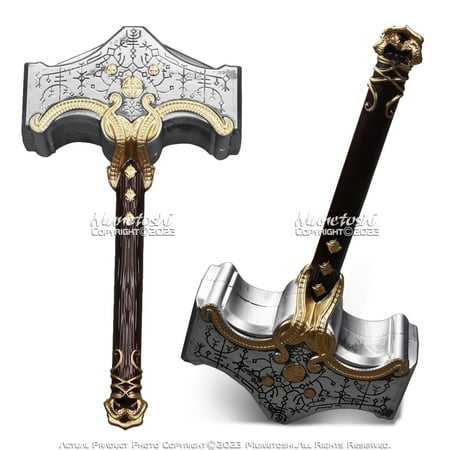 Munetoshi 19” Foam GoW Mjolnir Thor Hammer Aesir Norse God Video Game Fantasy