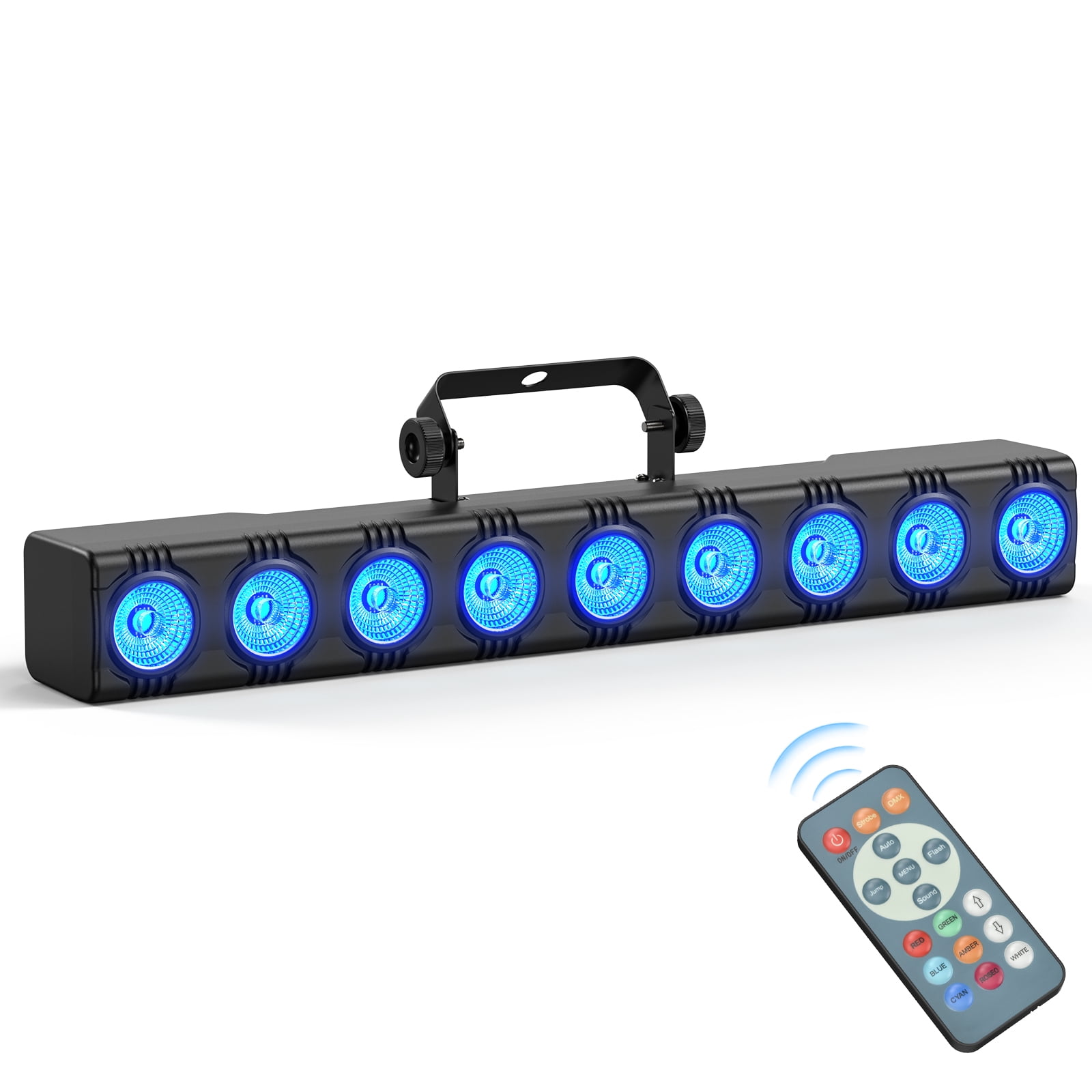 Wall Washer Lights 9 LED RGBW Dimmable Stage Lights DMX Control Dj Lights Stage Lighting - for Indoor Disco Party Church Birthday Bar Wedding,2pcs