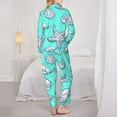 thumbnail image 5 of Bingfone Womens Pajama Sets Seashell And Starfish Print,Long Sleeve Loungewear Pajamas Set-Small, 5 of 9