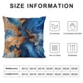 thumbnail image 5 of Acheng Gold and Blue Abstract Art Plush Pillowcase 1 Piece White, 5 of 5