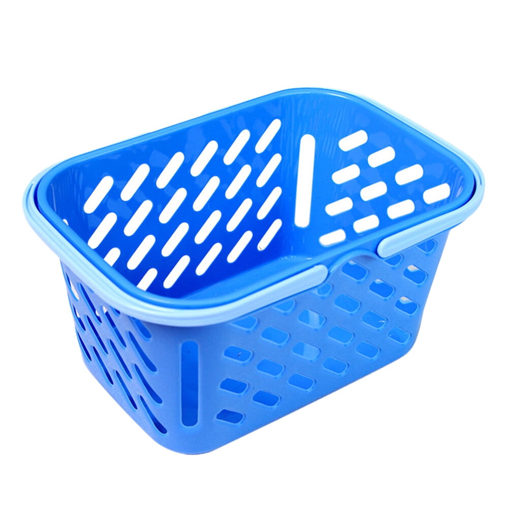 Shopping Basket Toy Portable Kids Plastic Grocery Basket with Handle
