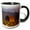 Black/White, variant on 3drose, Old Barn, Hay Bales, Mission Mountain Range, Montana - Us27 Cha1117 - Chuck Haney, 15oz Mug
