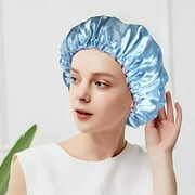 Large Shower Cap 4 Pack, Double Waterproof Hair Cap for Long Hair, Reusable Soft Bath Cap, Washable Shower Caps Design for Long Curly Hair Women and Girls