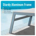 thumbnail image 2 of Patio Chaise Lounge Set of 3, Aluminum Outdoor Lounge Chairs with Adjustable Positions & Side Table - Pool, Deck, Backyard, 2 of 6