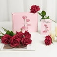 thumbnail image 3 of Valentines Day Flowers, Fake Roses Artificial Flowers with Long Stems, Silk Pink Roses Bouquet for Wedding Vase Mothers Day Flower Arrangement Home Decor (Pink), 3 of 5
