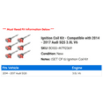 thumbnail image 2 of Ignition Coil Kit - Compatible with 2014 - 2017 Audi SQ5 3.0L V6 2015 2016, 2 of 2