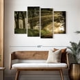 thumbnail image 3 of Elephant Stock All Aglow Path Wall Art - Horizontal Multi Panel Canvas - Living Room Wall Decor - Nature Multi Panel - Black And Green Decor By D. Burt - 52" x 32", 3 of 8