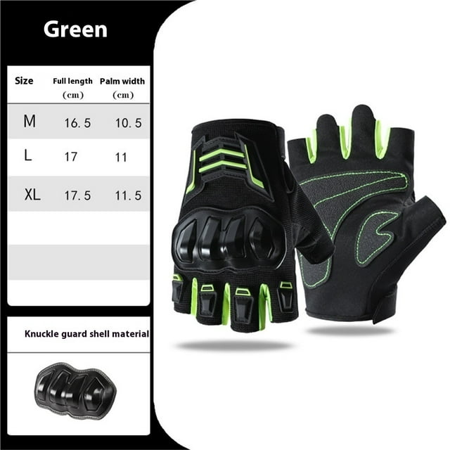 Summer Half Finger Motorcycle Gloves Riding Half Finger Breathable Motorcycle Racing Wear resistant, Anti slip, and Anti fall Motorcycle Gloves Male