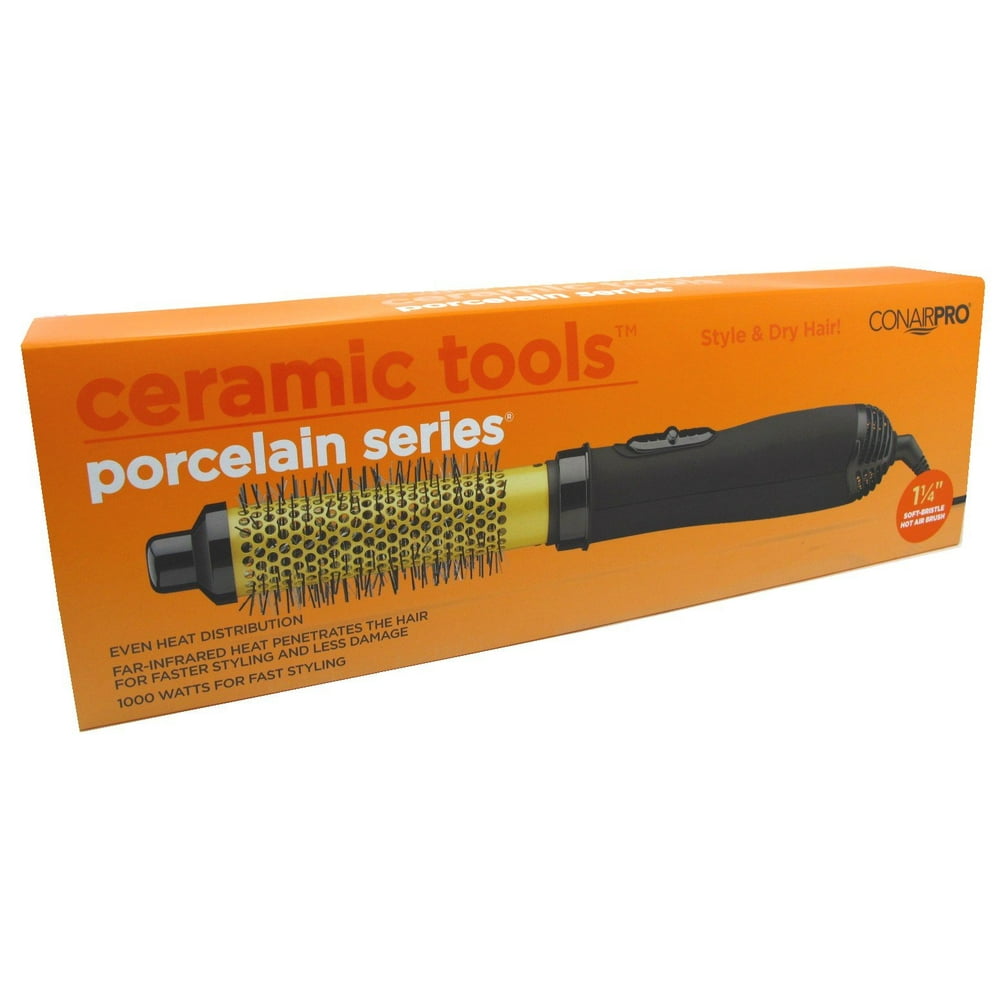 Conair Pro Ceramic Tools Porcelain Series SoftBristle Hot Air Brush, 1