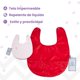 thumbnail image 3 of Babero con Olanes Masho, Impermeable y Cierre Velcro rojo Unitalla Masho Baberos Impermeables, 3 of 6