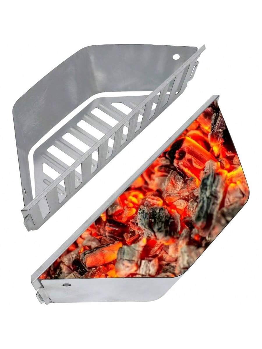 2 PCS Charcoal Basket Outdoor Grilling Tools Charcoal Container Weber 22u201D Charcoal Grills And Other Similar Sized Grills 22in
