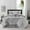 Grey, variant on Lanco 7 Piece Apricot Comforter Set Queen Size, Elastic Embroidery Bedding Set, Solid Color, Home Decor, Matching Bedskirt, Pillows & Shams