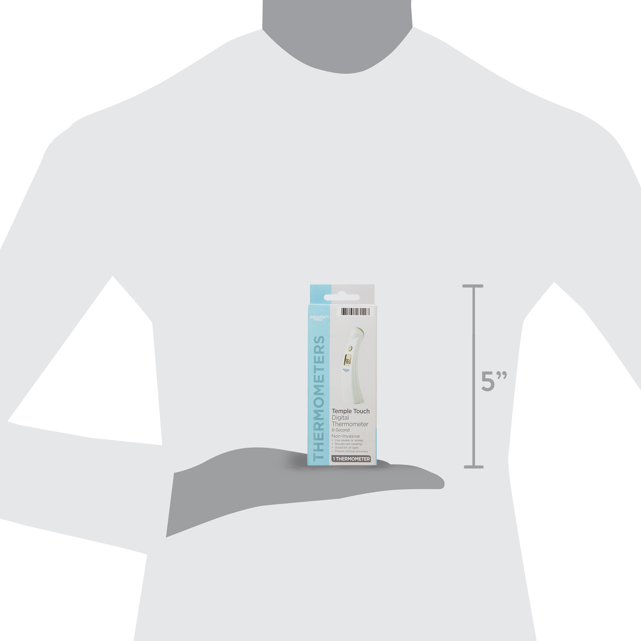 Equate Temple Touch Digital Thermometer, 6-Second Reading photo 5