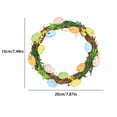 thumbnail image 3 of QTOCIO Easter Decorations, Door Wreath with Easter Eggs and Easter Eggs Hand Made Rattan Easter Wreath Easter Eggs Happy Craftsmanship Decoration Gift Home Party Decoration, 3 of 6