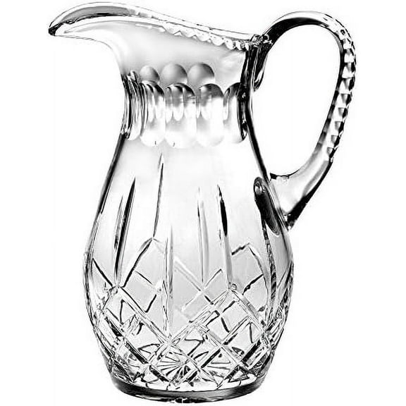 Barski - Hand Cut - Mouth Blown - Crystal Pitcher - 52oz. - 10.25" height - Made in Europe