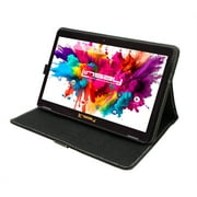 LINSAY 10.1 Octa Core 4GB RAM 128GB Storage Android 15 Tablet with Black Case