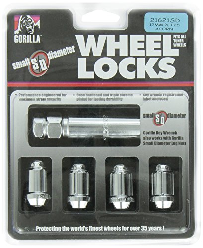 Wheel Accessories Parts Wheel Locking Lug Nuts Closed End Bulge Acorn  Chrome M12 X Thread Size Length Premium Cone Seat Wheel Lock 