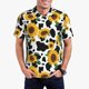 thumbnail image 1 of Balery Cute Cow Print Sunflower D Camisa Polo de Hombre con Estampado, de Manga Corta y Tejido Medio, Camisa Tipo Golf Polo-4X-Large, 1 of 6